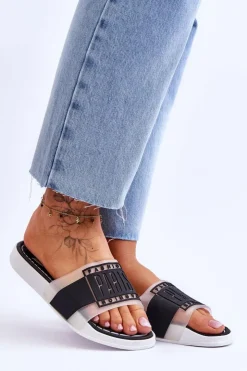 Damskie Boto Damskie Sportowe Klapki Czarne Sunrise