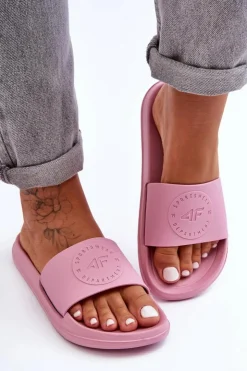 Damskie 4F Damskie Sportowe Klapki SS23FFLIF069-56S Różowe