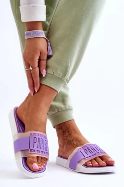 Boto Klapki Sportowe|Klapki Damskie Klasyczne*Damskie Sportowe Klapki Fioletowe Sunrise Fioletowy