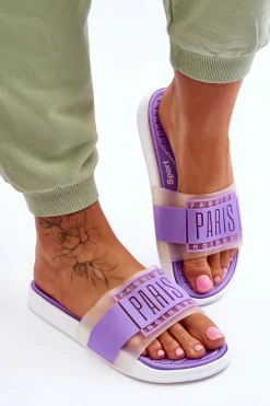 Boto Klapki Sportowe|Klapki Damskie Klasyczne*Damskie Sportowe Klapki Fioletowe Sunrise Fioletowy