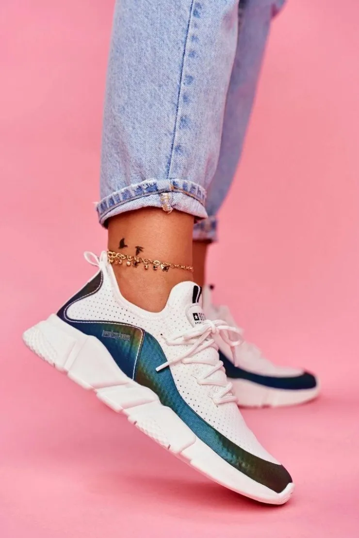 Clearance Big Star Shoes Damskie Sportowe Obuwie Big Star Białe FF274A052