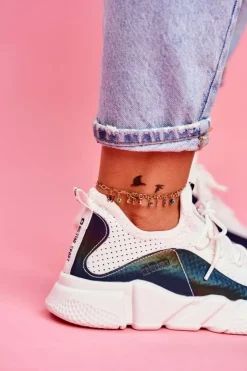 Clearance Big Star Shoes Damskie Sportowe Obuwie Big Star Białe FF274A052