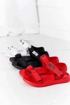 Sale Big Star Shoes Damskie Sportowe Sandały Big Star HH274A027 Czerwone Czerwony