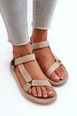 Online Boto Damskie Sportowe Sandały Beżowe Ultimate