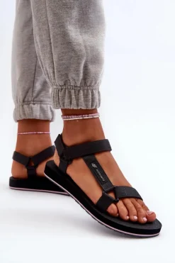 4F Damskie Sportowe Sandały RSS2SANF054-23S Ciemnoszare Szary