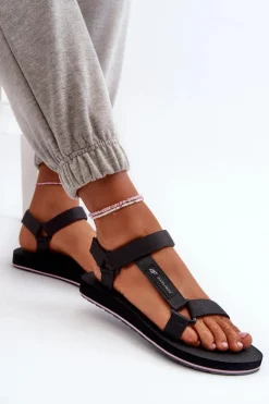 4F Damskie Sportowe Sandały RSS2SANF054-23S Ciemnoszare Szary