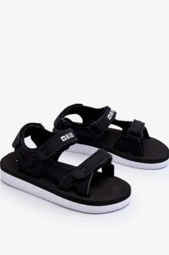 Damskie Big Star Shoes Damskie Sportowe Sandały Na Platformie Big Star LL274789 Czarne