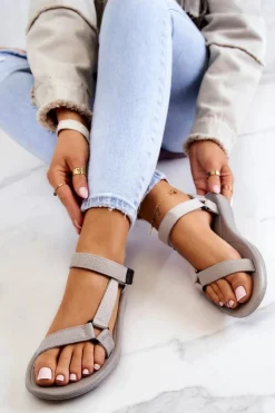 Damskie Boto Damskie Sportowe Sandały Szare Ultimate