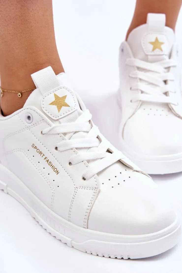 Boto Buty Sportowe Na Platformie|Sneakersy Damskie*Damskie Sznurowane Buty Sportowe Białe Mikaela