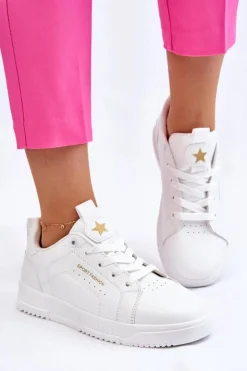 Boto Buty Sportowe Na Platformie|Sneakersy Damskie*Damskie Sznurowane Buty Sportowe Białe Mikaela