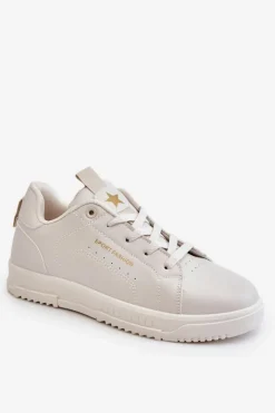 Damskie Boto Damskie Sznurowane Buty Sportowe Beżowe Mikaela