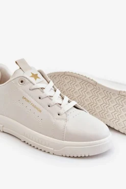 Damskie Boto Damskie Sznurowane Buty Sportowe Beżowe Mikaela