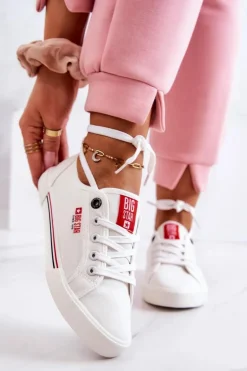 New Big Star Shoes Damskie Tenisówki BIG STAR HH274059 Białe