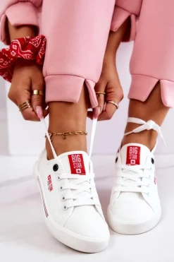 New Big Star Shoes Damskie Tenisówki BIG STAR HH274059 Białe