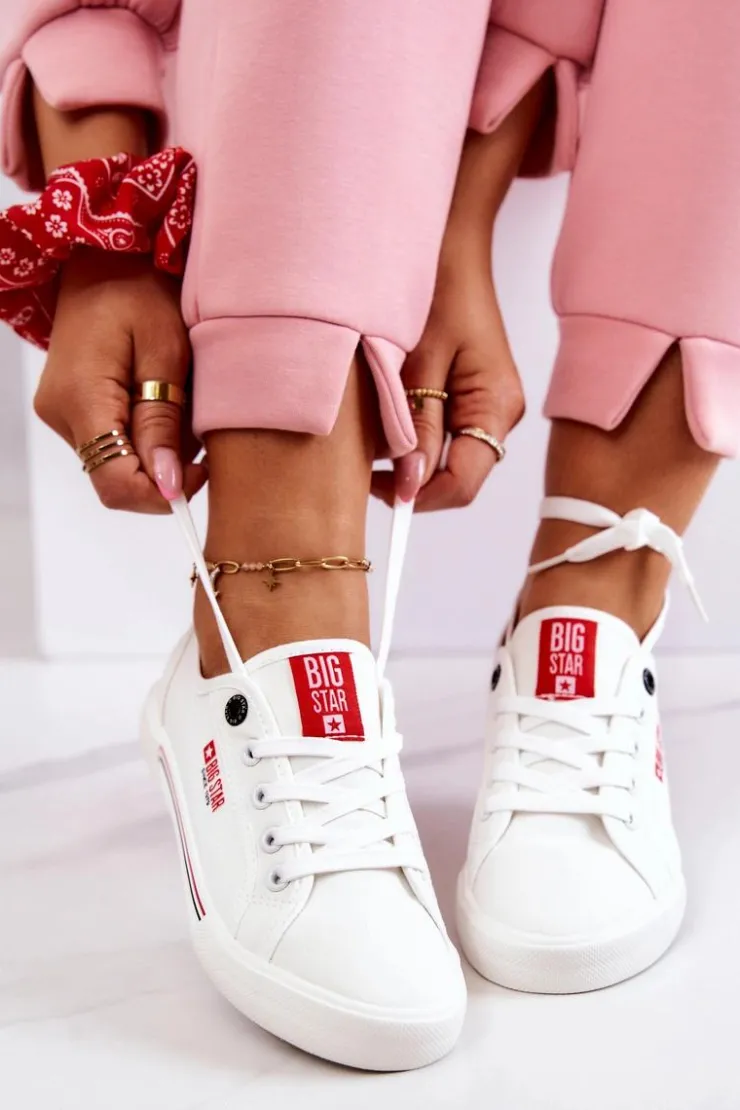 New Big Star Shoes Damskie Tenisówki BIG STAR HH274059 Białe