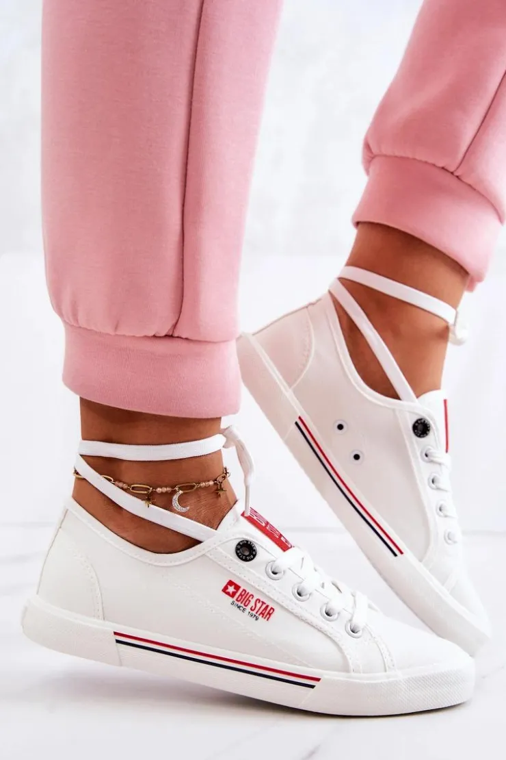New Big Star Shoes Damskie Tenisówki BIG STAR HH274059 Białe