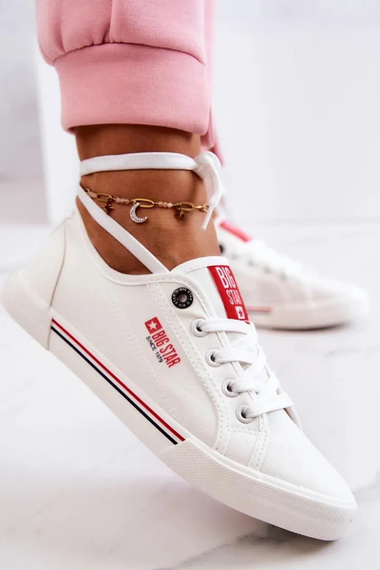 New Big Star Shoes Damskie Tenisówki BIG STAR HH274059 Białe