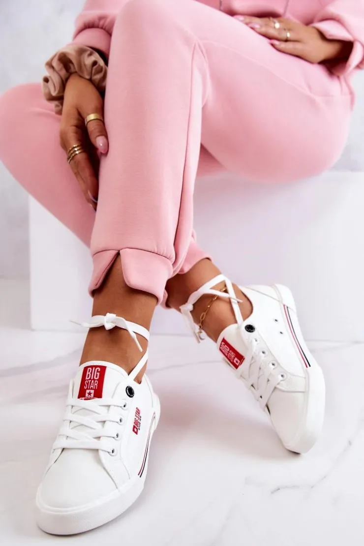 New Big Star Shoes Damskie Tenisówki BIG STAR HH274059 Białe