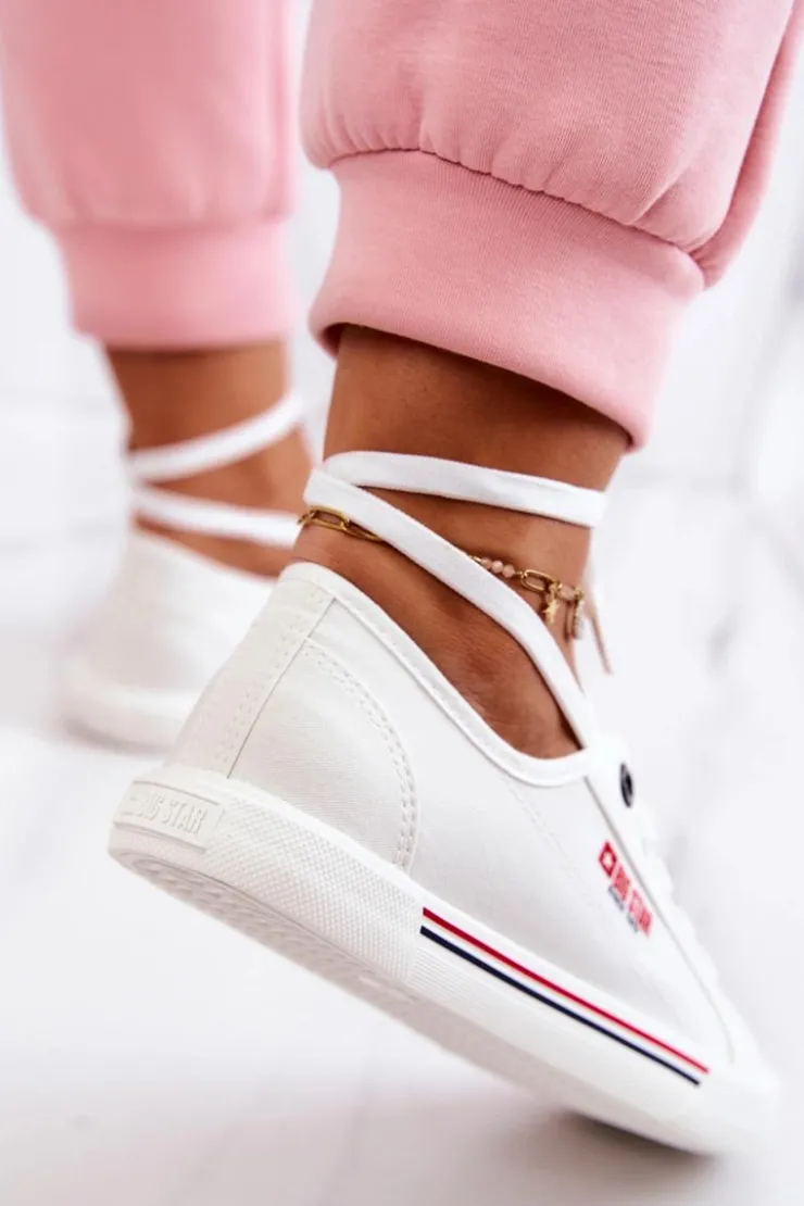 New Big Star Shoes Damskie Tenisówki BIG STAR HH274059 Białe