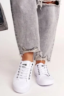 Damskie Big Star Shoes Damskie Tenisówki BIG STAR W274835 Białe