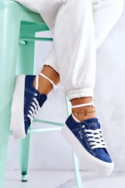 Lee Cooper Trampki Damskie Niskie*Damskie Tenisówki LCW-22-31-0834L Niebieskie