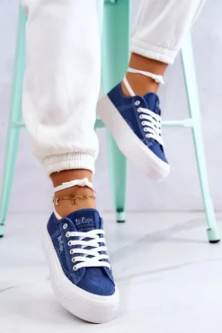 Lee Cooper Trampki Damskie Niskie*Damskie Tenisówki LCW-22-31-0834L Niebieskie