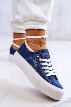 Lee Cooper Trampki Damskie Niskie*Damskie Tenisówki LCW-22-31-0834L Niebieskie