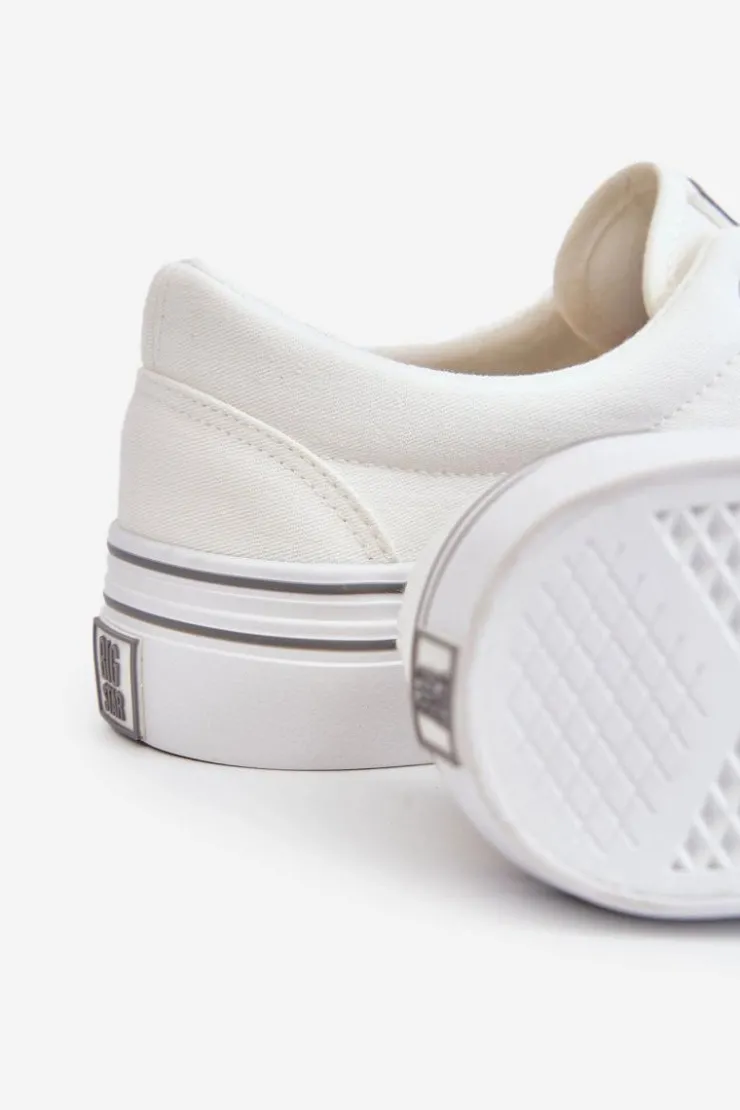 New Big Star Shoes Damskie Tenisówki Na Platformie Big Star LL274228 Białe