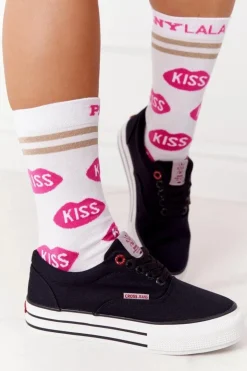 Damskie Cross Jeans Damskie Tenisówki Na Platformie FF2R4002C Czarme