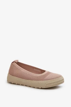 Discount Evento Damskie Tenisówki Slip-on Na Platformie Różowe Pimadea