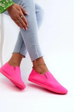 Damskie Boto Damskie Tenisówki Trampki Slip-On Fuksja Lovinia