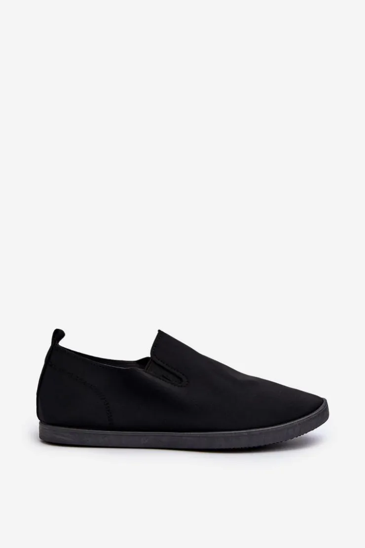 Outlet Boto Damskie Tenisówki Trampki Slip-On Czarne Lovinia Czarny