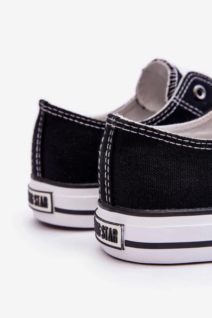 Big Star Shoes Trampki Damskie Big Star|Trampki Damskie Niskie*Damskie Trampki Big Star T274023 Czarne