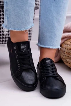 Big Star Shoes Trampki Damskie Big Star|Trampki Damskie Niskie*Damskie Trampki Big Star Czarne BB274032