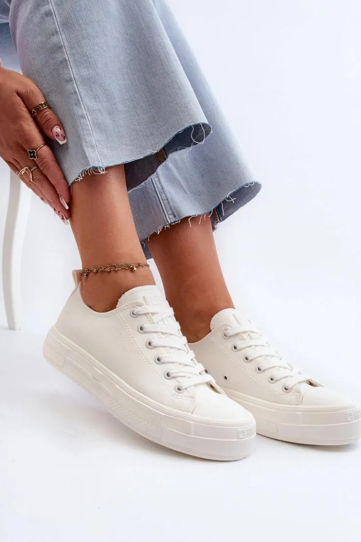 Damskie Big Star Shoes Damskie Trampki Big Star NN274853 Białe