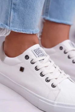 Damskie Big Star Shoes Damskie Trampki Big Star Białe BB274033