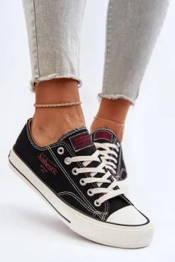 Discount Big Star Shoes Damskie Trampki Big Star NN274234 Czarne