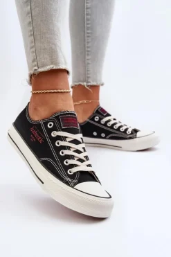 Discount Big Star Shoes Damskie Trampki Big Star NN274234 Czarne