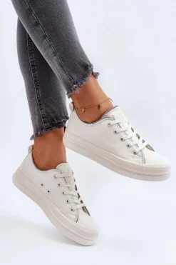 Damskie Big Star Shoes Damskie Trampki Big Star NN274850 Białe