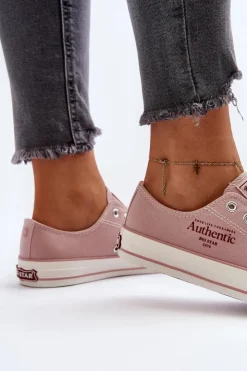 Hot Big Star Shoes Damskie Trampki Big Star NN274239 Różowe Różowy