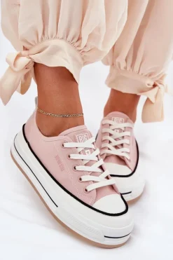 Damskie Big Star Shoes Damskie Trampki Big Star NN274207 Różowe