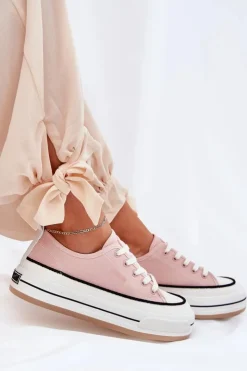 Damskie Big Star Shoes Damskie Trampki Big Star NN274207 Różowe