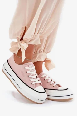 Damskie Big Star Shoes Damskie Trampki Big Star NN274207 Różowe