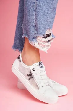 Hot Big Star Shoes Damskie Trampki Big Star Białe FF274487