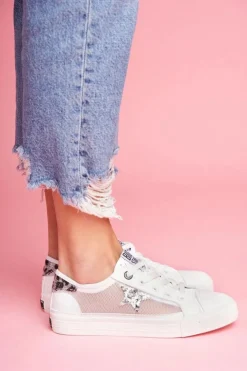 Hot Big Star Shoes Damskie Trampki Big Star Białe FF274487