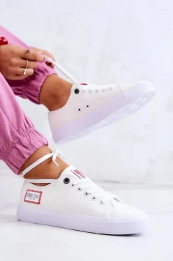 Damskie Big Star Shoes Damskie Trampki BIG STAR HH274131 Białe