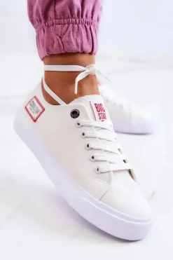 Damskie Big Star Shoes Damskie Trampki BIG STAR HH274131 Białe