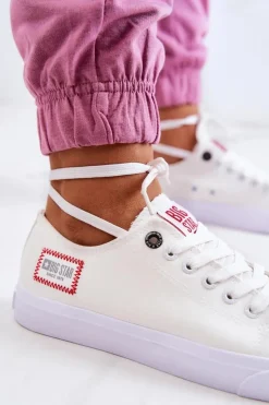 Damskie Big Star Shoes Damskie Trampki BIG STAR HH274131 Białe