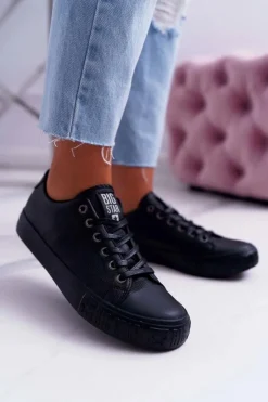 Damskie Big Star Shoes Damskie Trampki Big Star Czarne EE274247