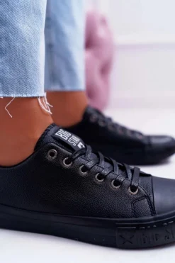 Damskie Big Star Shoes Damskie Trampki Big Star Czarne EE274247